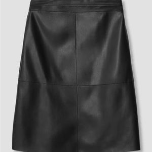 NWT vegan leather A line skirt